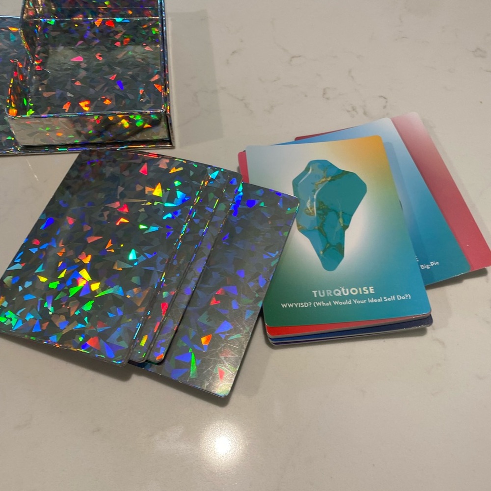 Super Sparkly Crystal Oracle Deck 50 Cards Booklet by KnockKnock NWOT - Picture 2 of 6